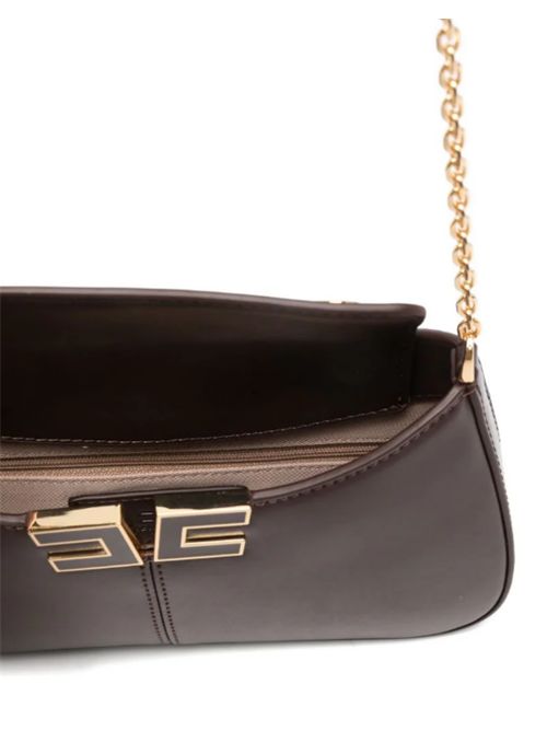 SHOULDER BAG WITH LOGO DETAIL ELISABETTA FRANCHI | BS93A61E2644 cacao